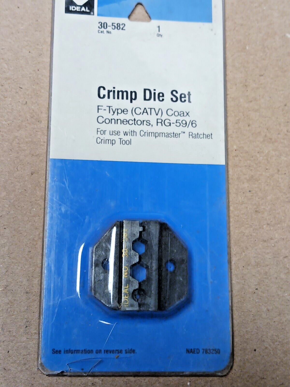 Ideal 30-582 CRIMP Die Set F-Type CATV RG-59 RG-6