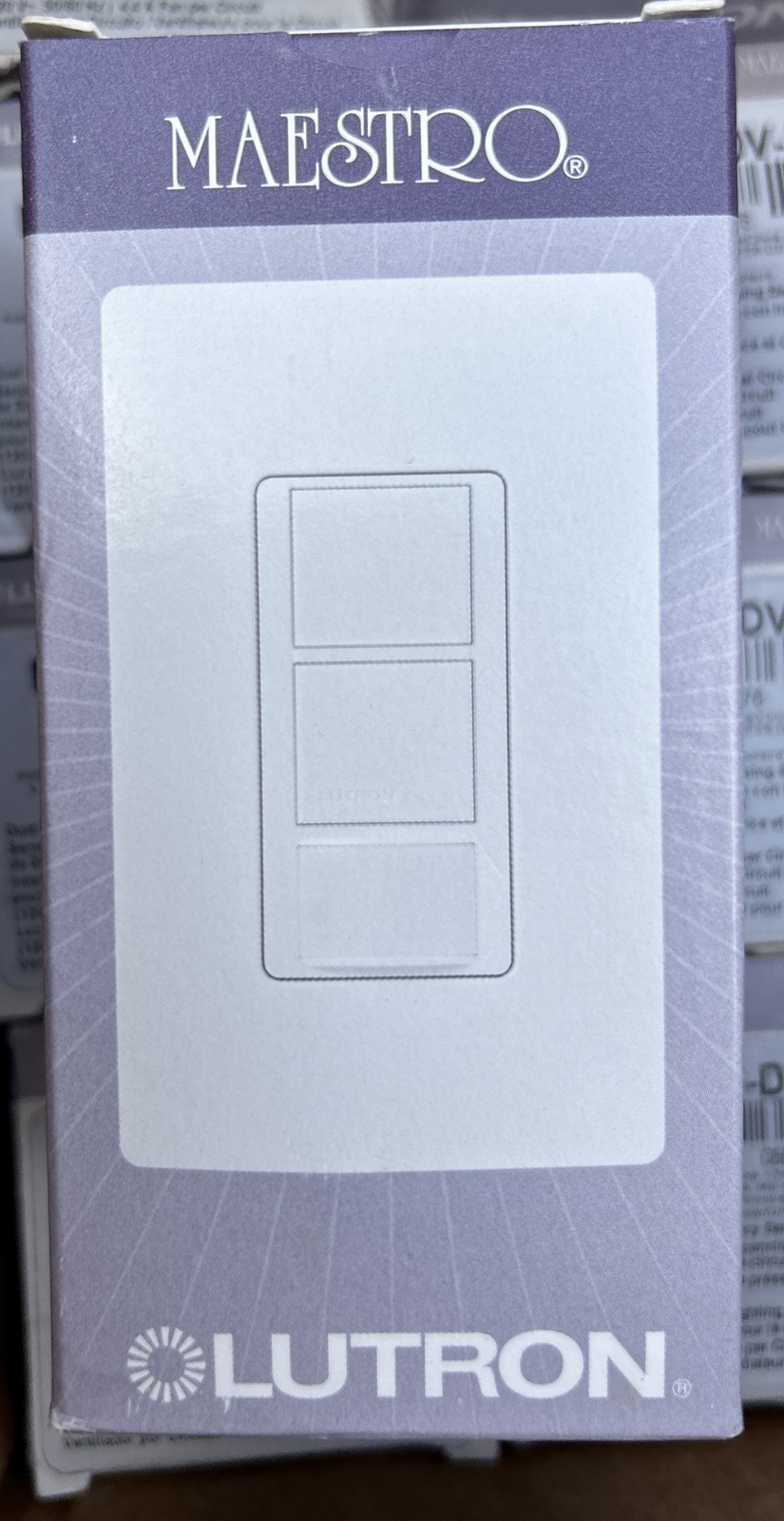 (1) LUTRON MAESTRO MS-OPS6-DDV-IV DUAL CIRCUIT OCCUPANCY SENSING SWITCH -IVORY