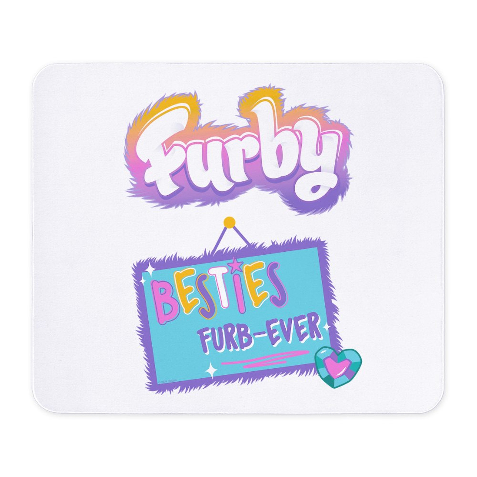 CafePress Besties Furbever Mousepad  (1219840221)