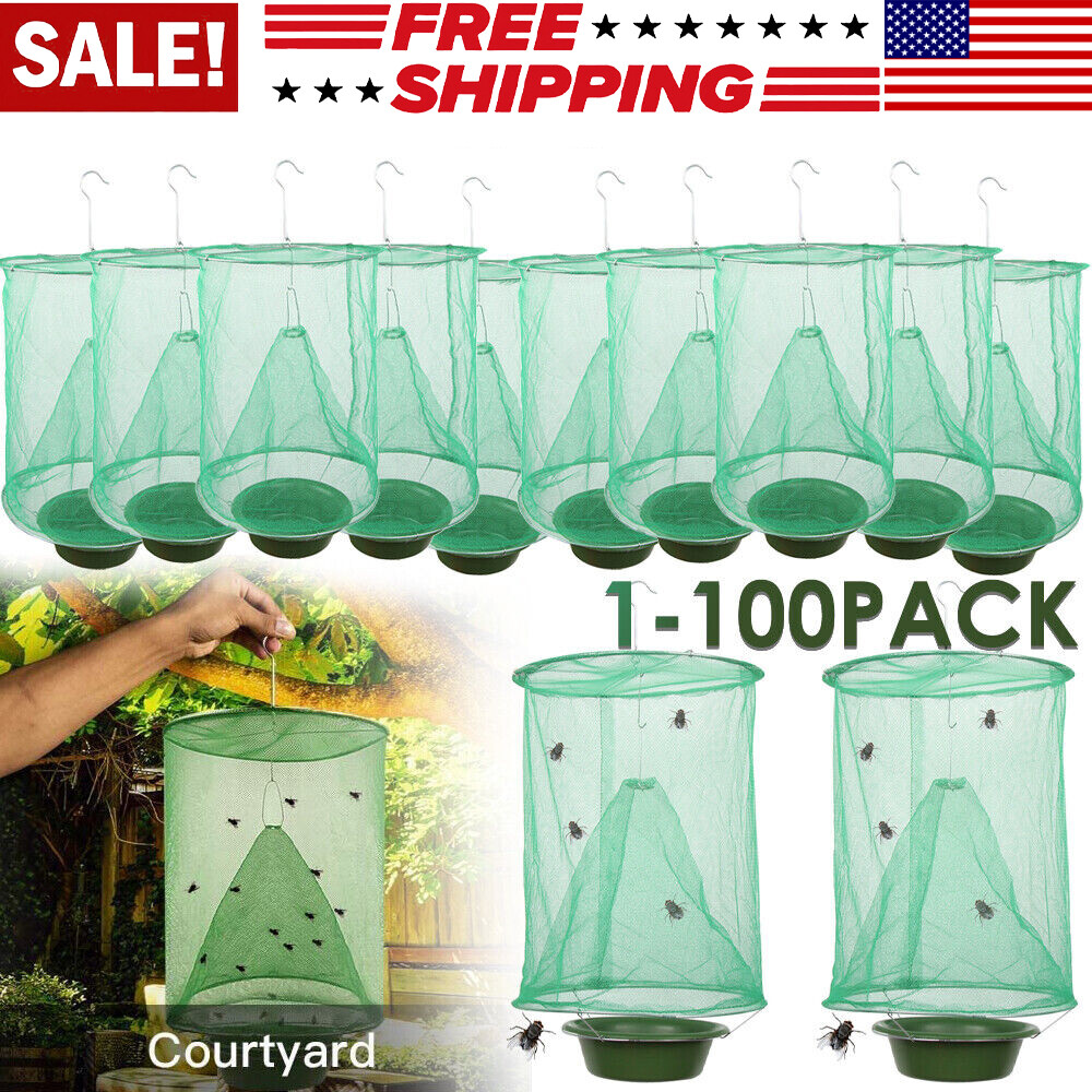 Lot The Ranch Fly Trap Outdoor Fly Trap Killer Bug Net Cage Perfect for Horses