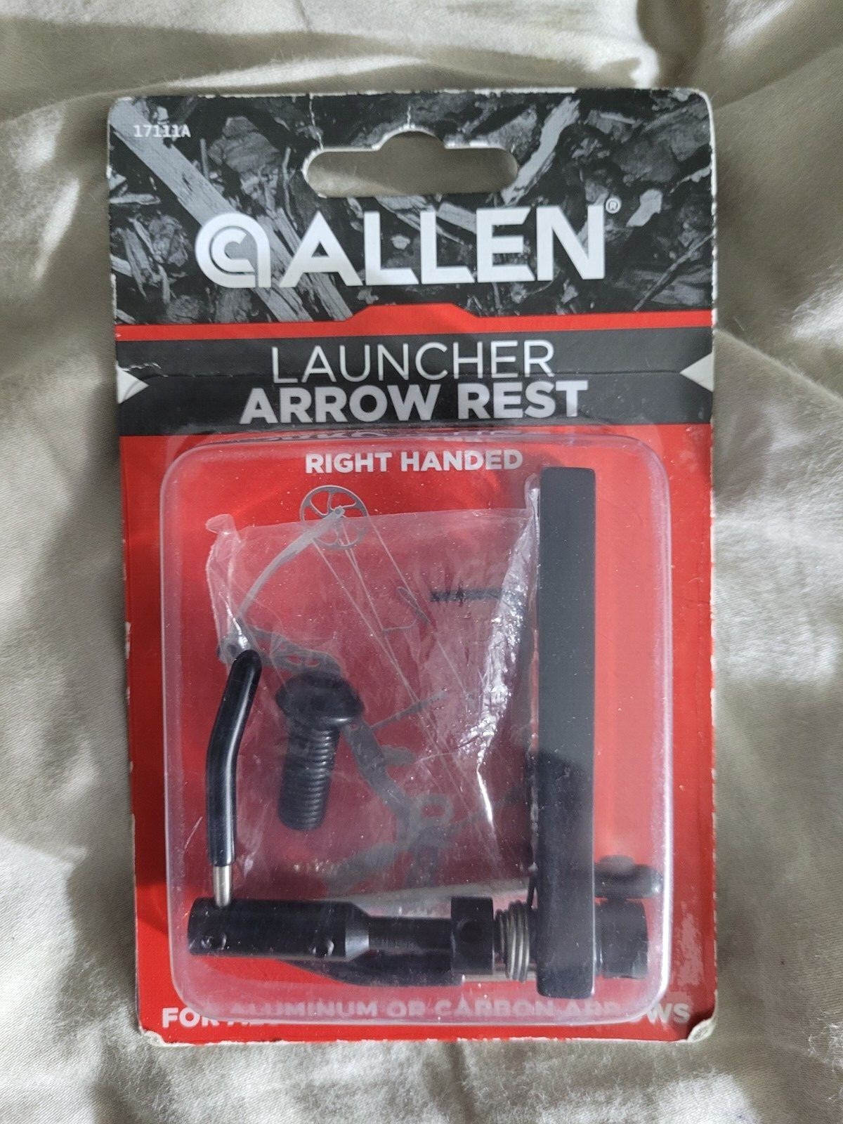 Allen LAUNCHER Arrow Rest | RIGHT Handed | Aluminum or Carbon Arrows | 17111A