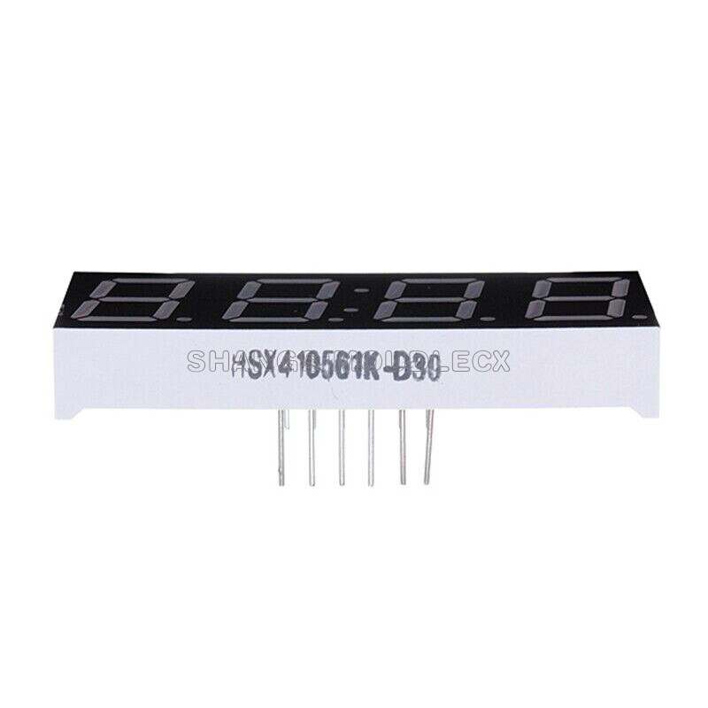 0.56" 4 Digit Super Red LED Display Common Anode with Time Display 12 Pins