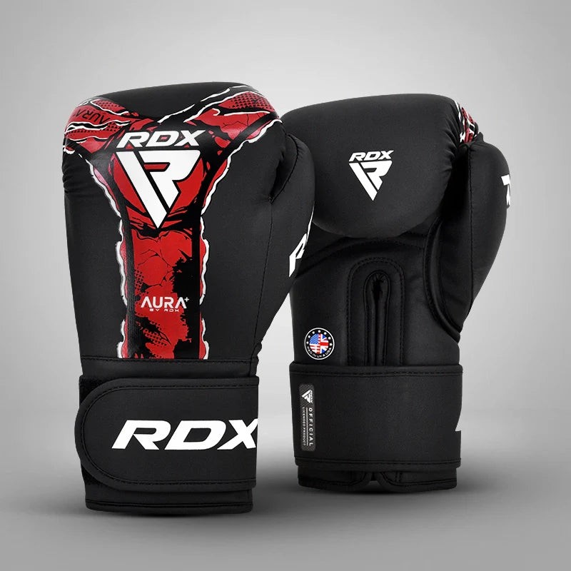 RDX Aura Boxing Gloves, Maya Hide Leather, Training Sparring & Heavy Bag