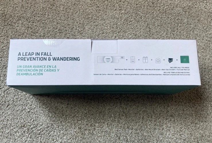 Lunderg Early Alert Bed Alarm System - Wireless Bed Sensor Pad & Pager