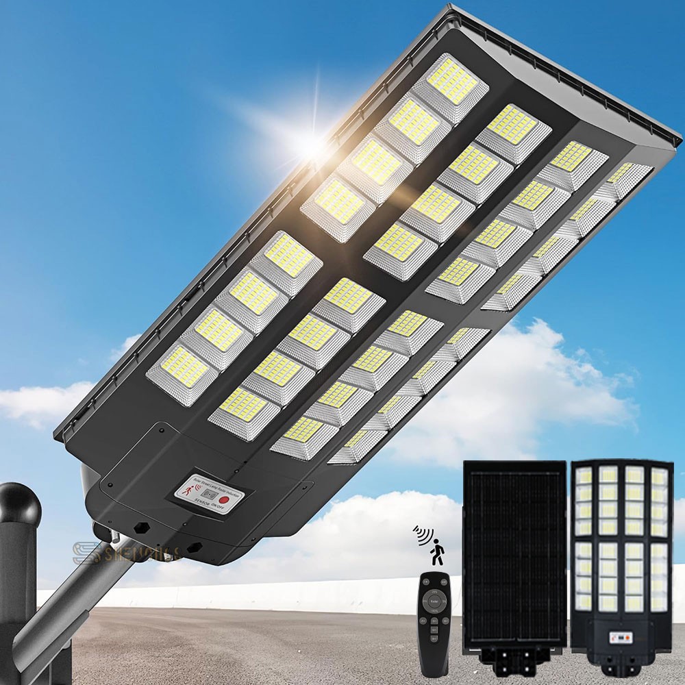 20000000LM Commercial Solar Street Light Outdoor Dusk to Dawn Solar Super Bright