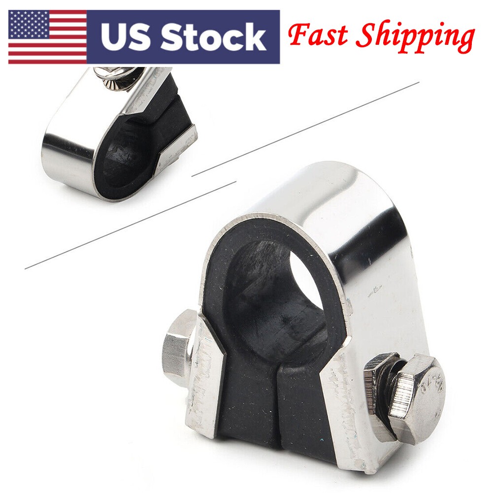 Speedo Clamp Gauge Rubber For 7/8" 1" Handlebar Mounting Bracket Motorcycle