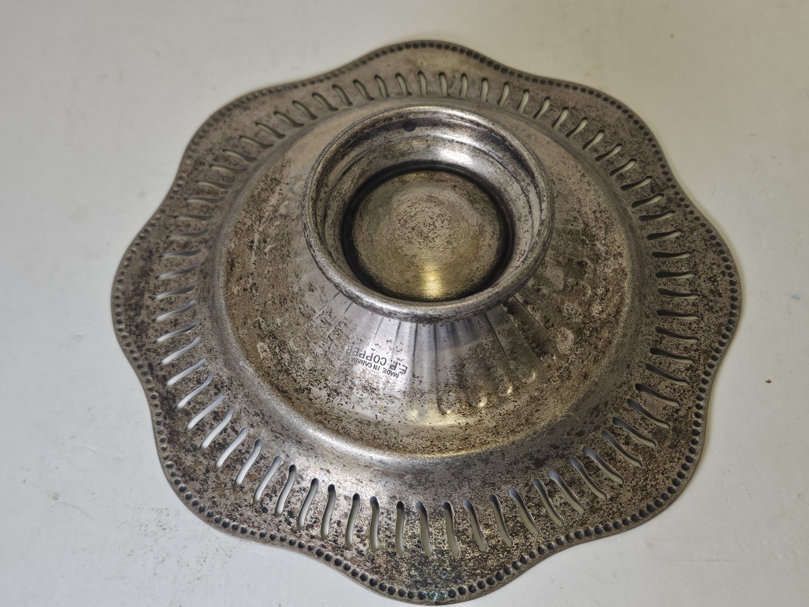 Plated Vintage EP Copper Small Dish Candy 6"