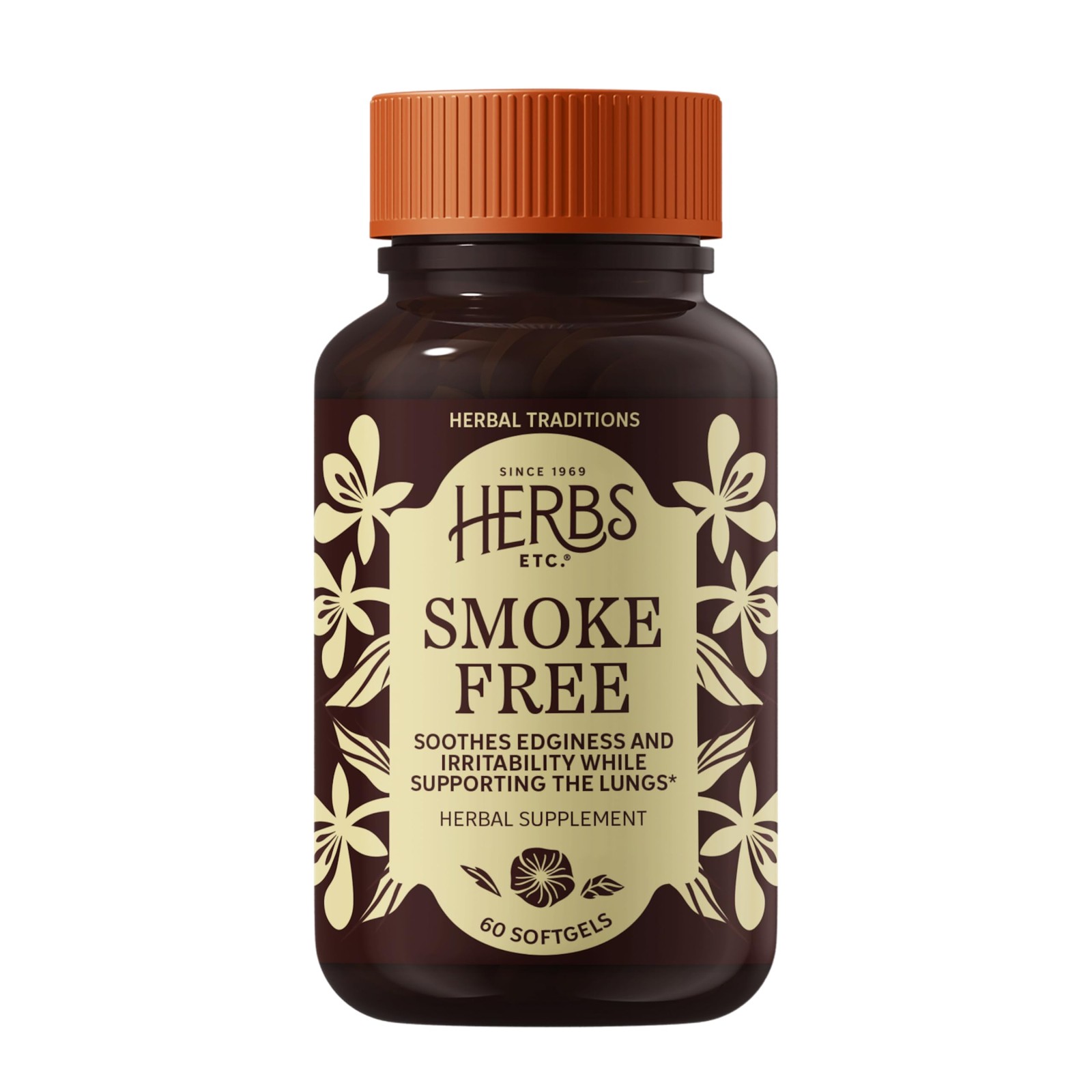 Herbs Etc. Smoke Free Softgels  Lung Support Supplement  Soothes Edginess Dur...