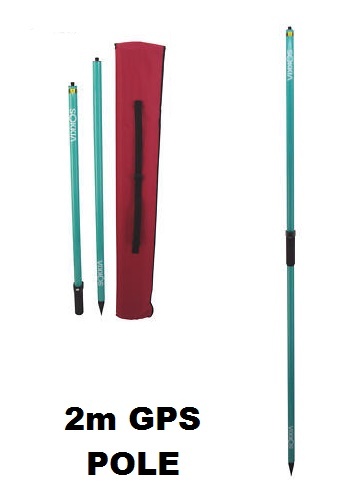 RTK GPS 2M SURVEYING ROVER ROD POLE,TOPCON, TRIMBLE, SOKKIA, SPECTRA, CST