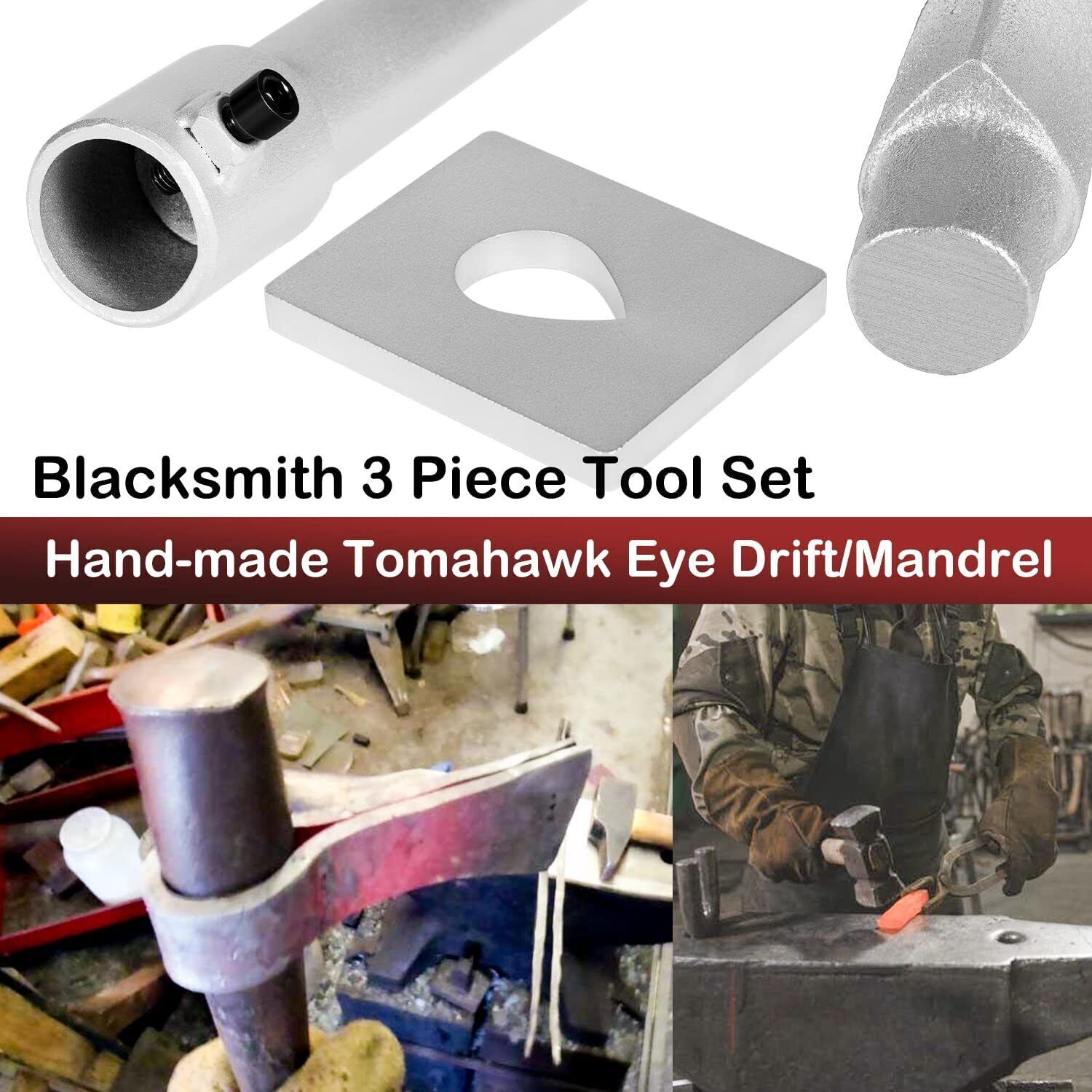 Blacksmith Drift Tool Blacksmithing Tomahawk Eye Drift / Mandrel Blacksmith Tool