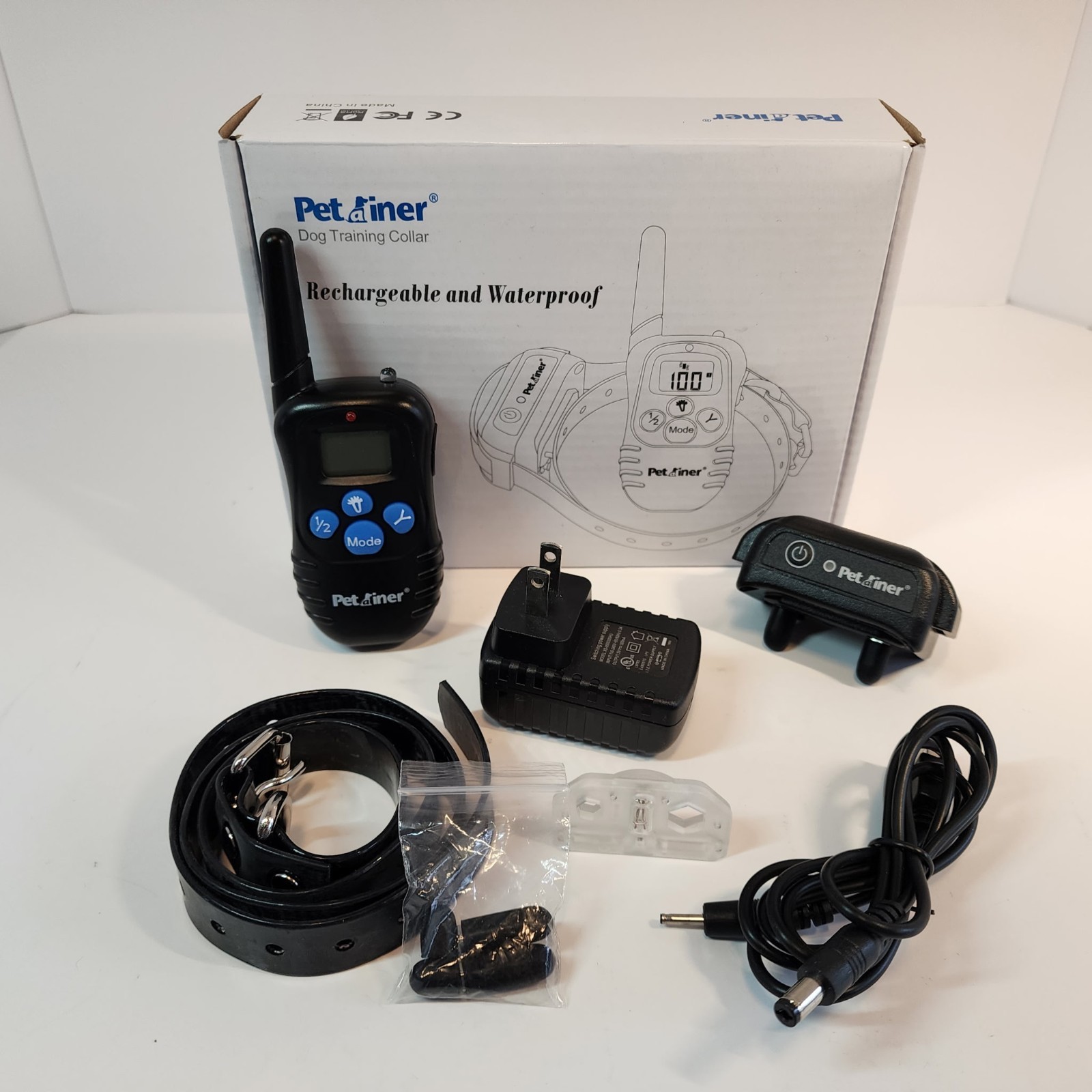 Petainer Dog Training Collar Rechargeable Waterproof Remote Shock Collar Tested