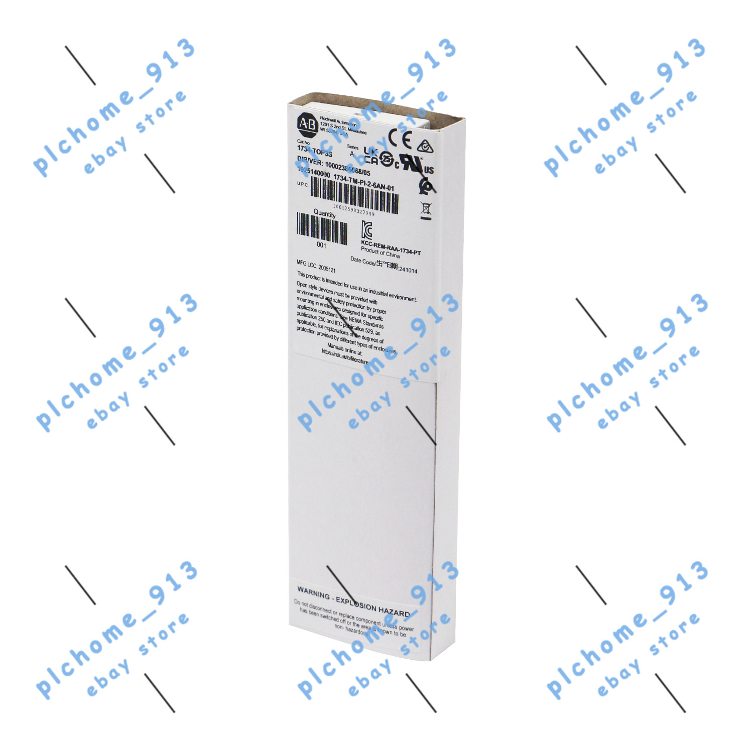 New Allen Bradley 1734-TOP3S POINT I/O Terminal Base 12 Terminations