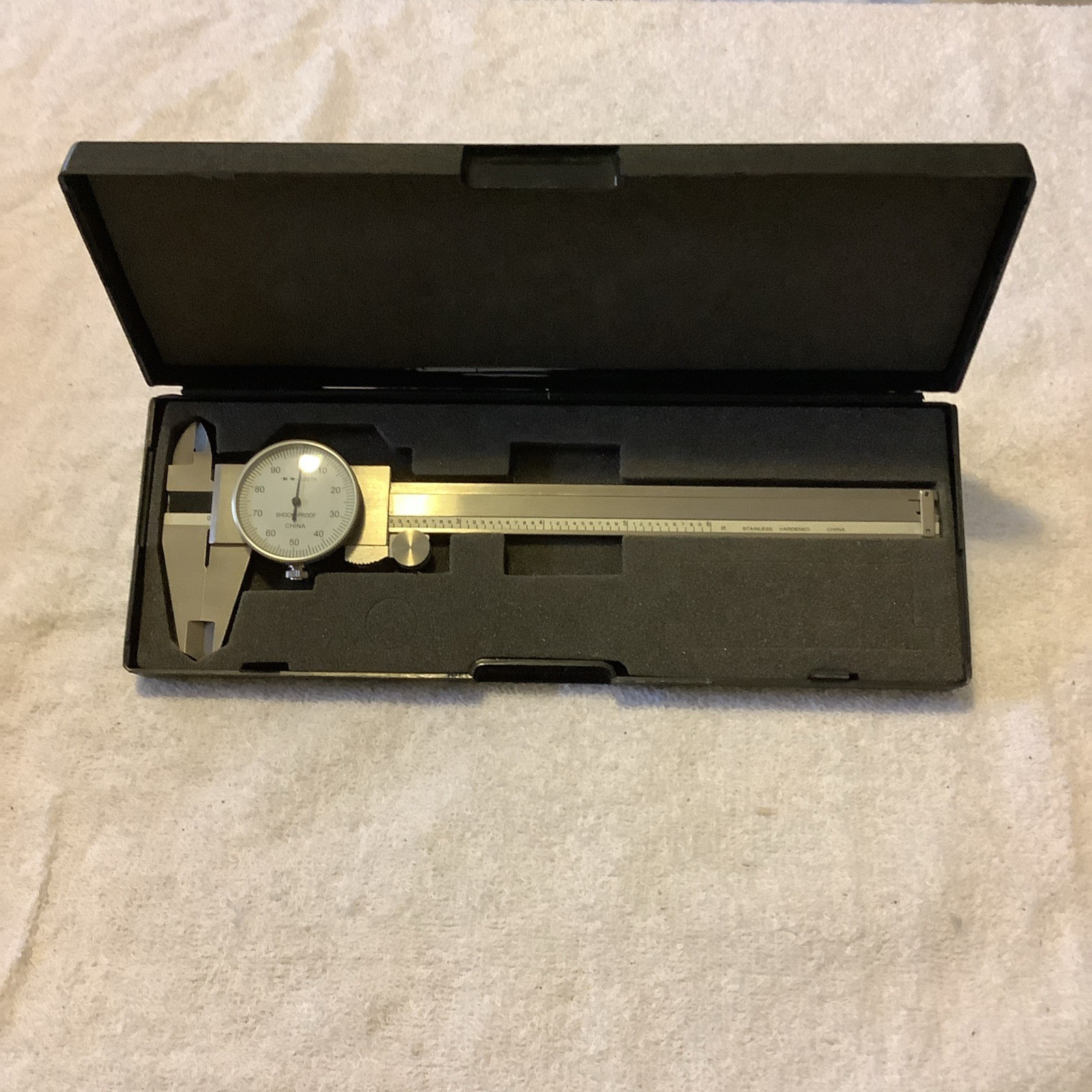 Aerospace Stainless Hardened 6" Caliper With Case .001 #M4