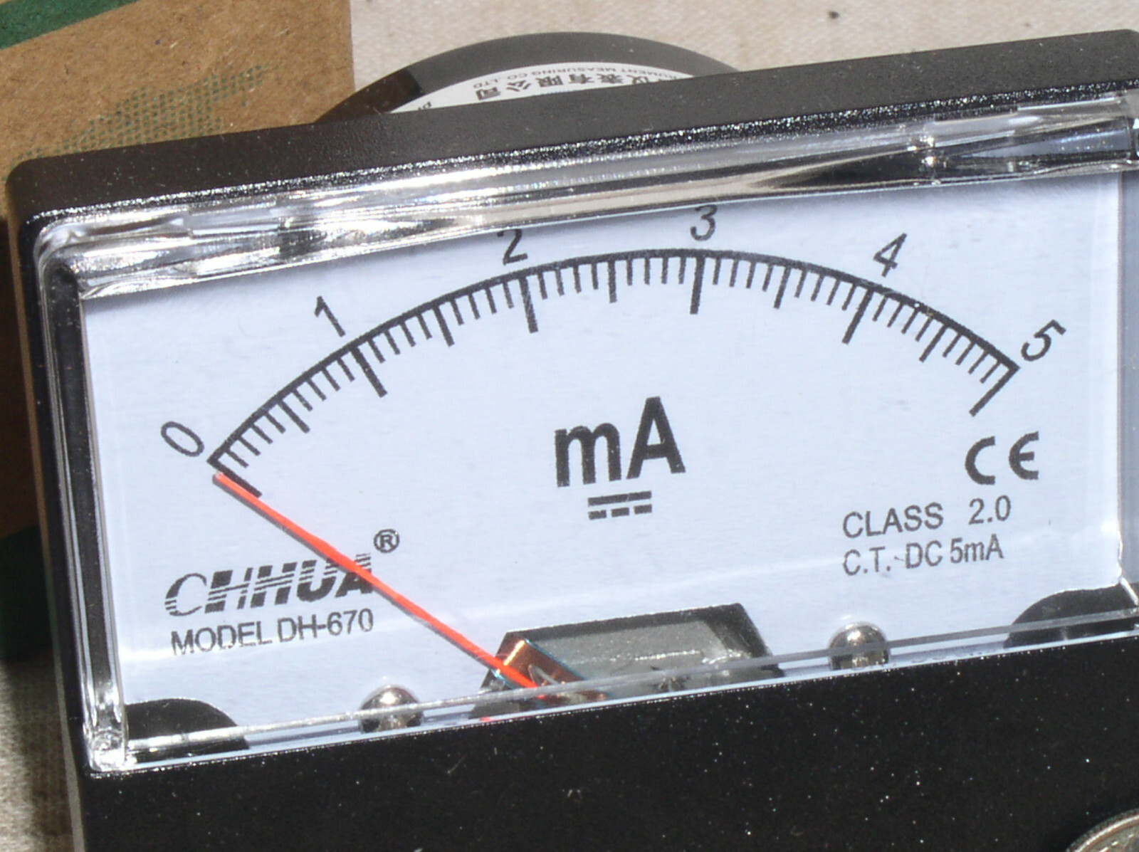 BRAND NEW 5 MA 5MA DC MILLIAMP CURRENT AMP A AMMETER ANALOG PANEL METER USA