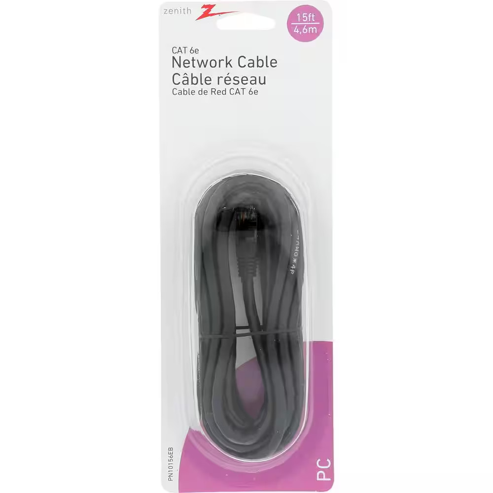 15 Ft. Cat 6E RJ45 Networking Cable Free Ship NEW