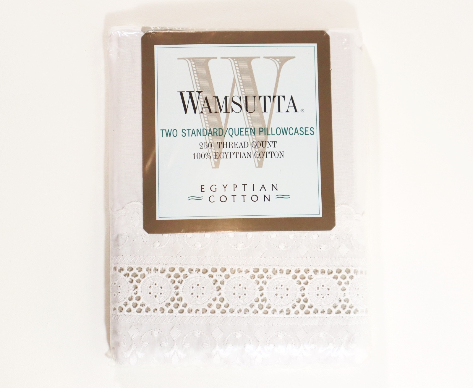 Wamsutta 100% Egyptian Cotton 2 Standard/Queen Pillowcases - Alenlace - Lily