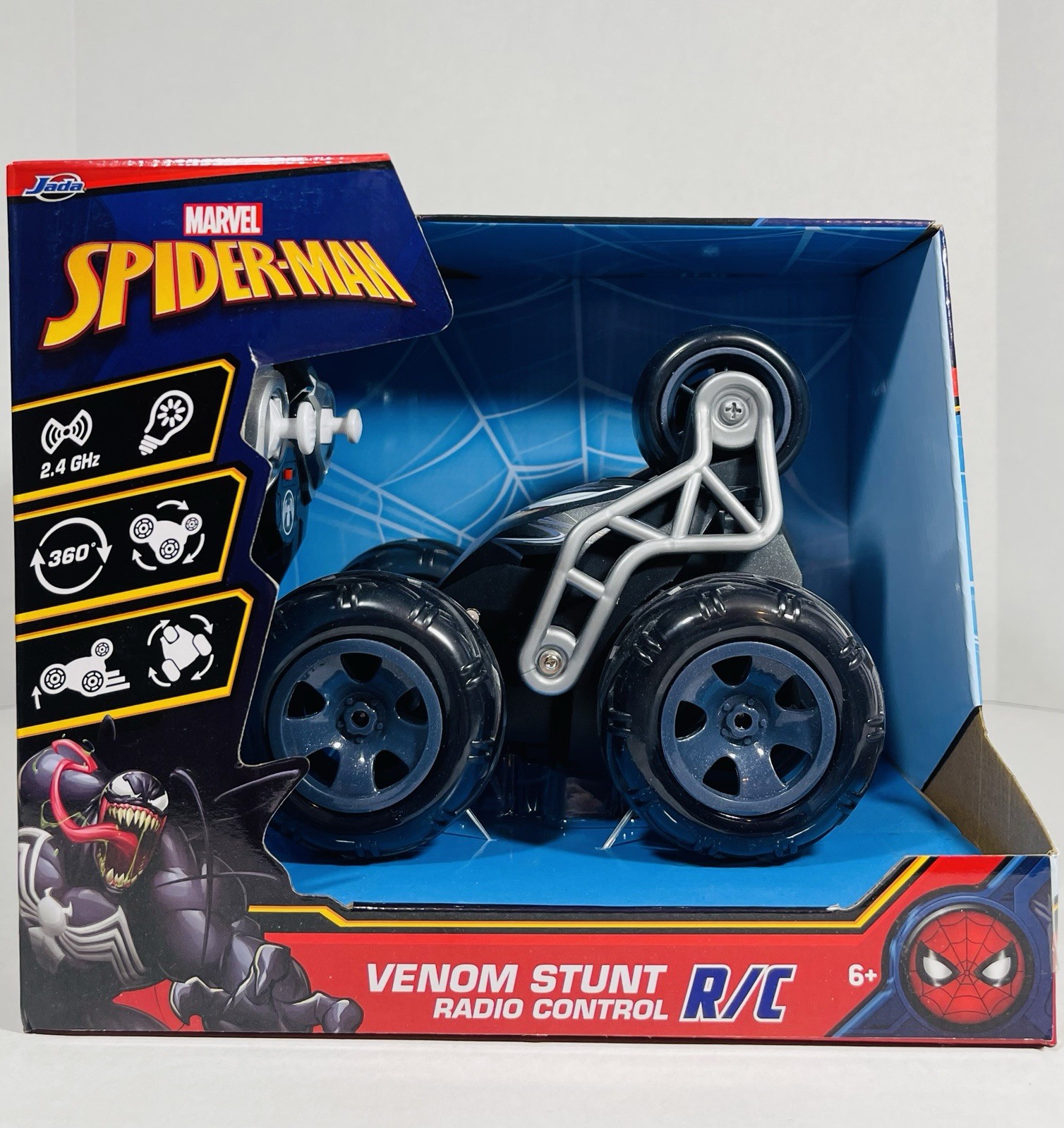 Marvel Spider-Man Venom Stunt R/C Radio Control Car Buggy Jada Toys 2.4 GHz