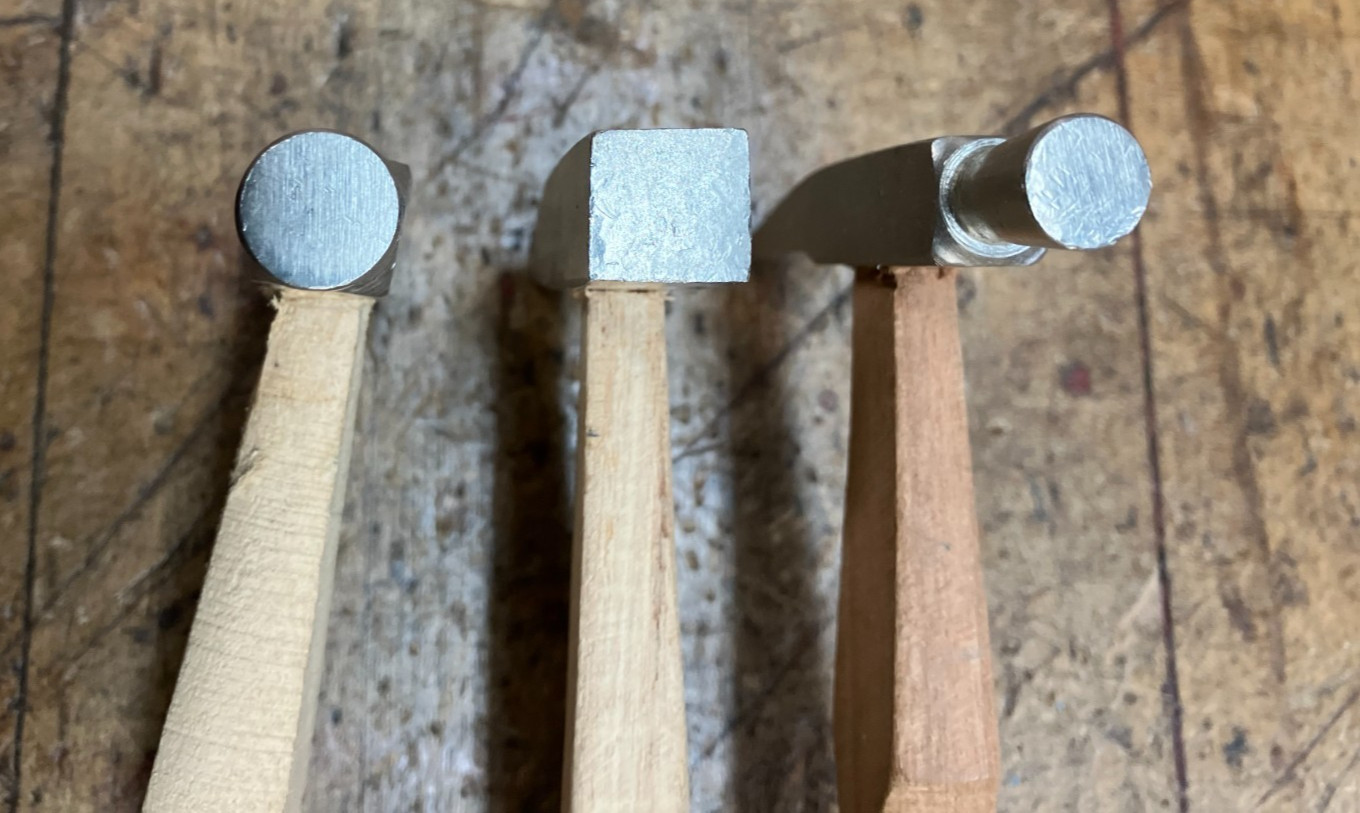 3 Small 1oz Hammers- Jewelry Making Crafts Hobby