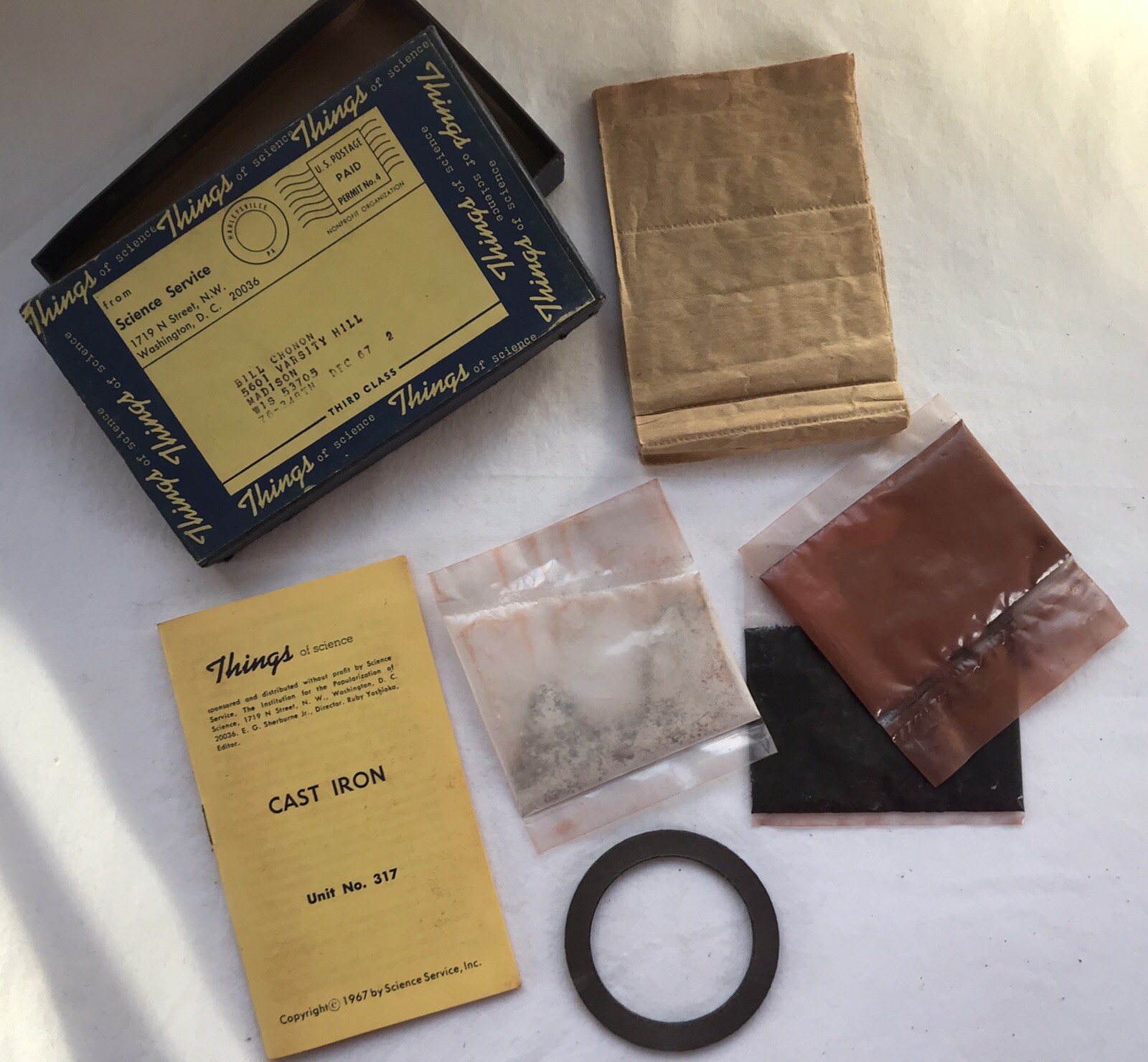 Vintage THINGS OF SCIENCE KIT - Cast Iron Unit No 317