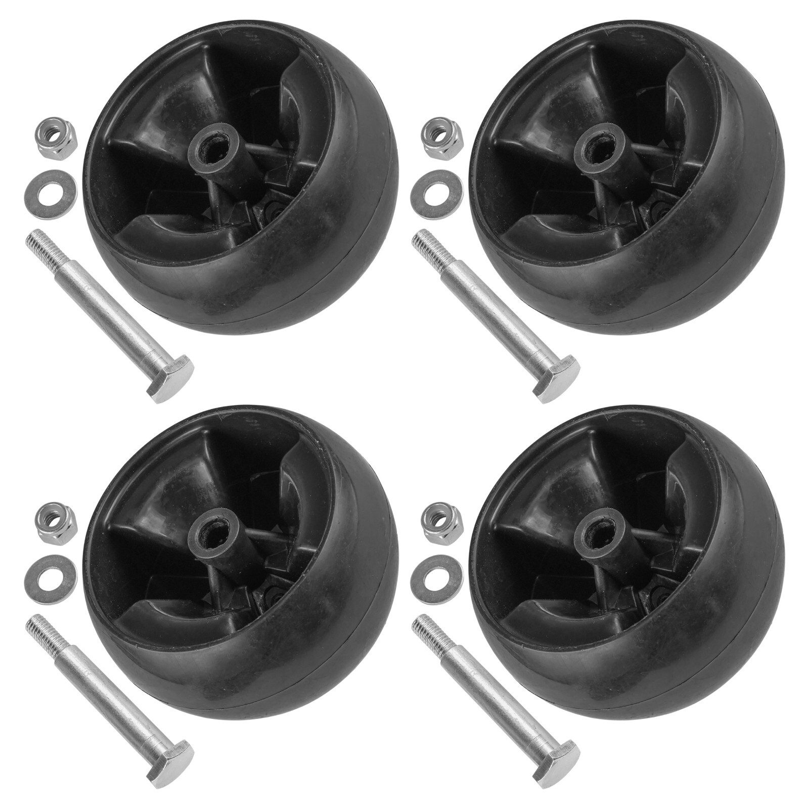 Caltric 734-04155 73404155 Mower Deck Wheel for MTD Cub Cadet Troy Outdoor 4x
