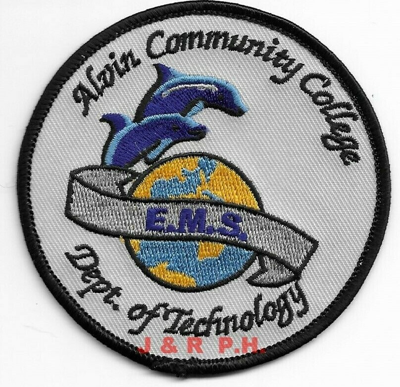 Alvin Community College - E.M.S., Texas  (3.25" round size)  fire patch