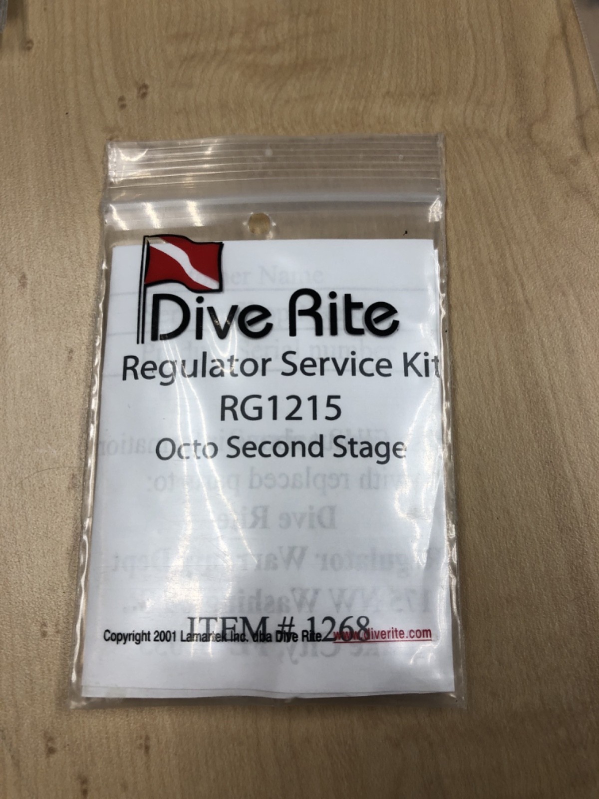 Dive Rite  RG1215 Second Stage Service Kit New