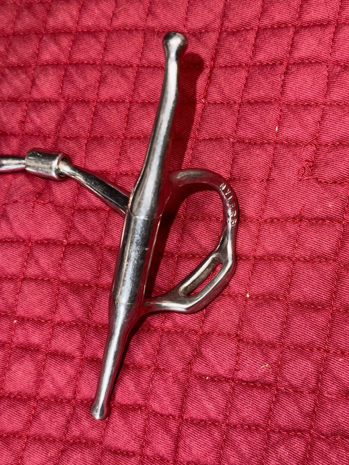 EUC 5" Myler Full Cheek Snaffle With Hooks copper in lay