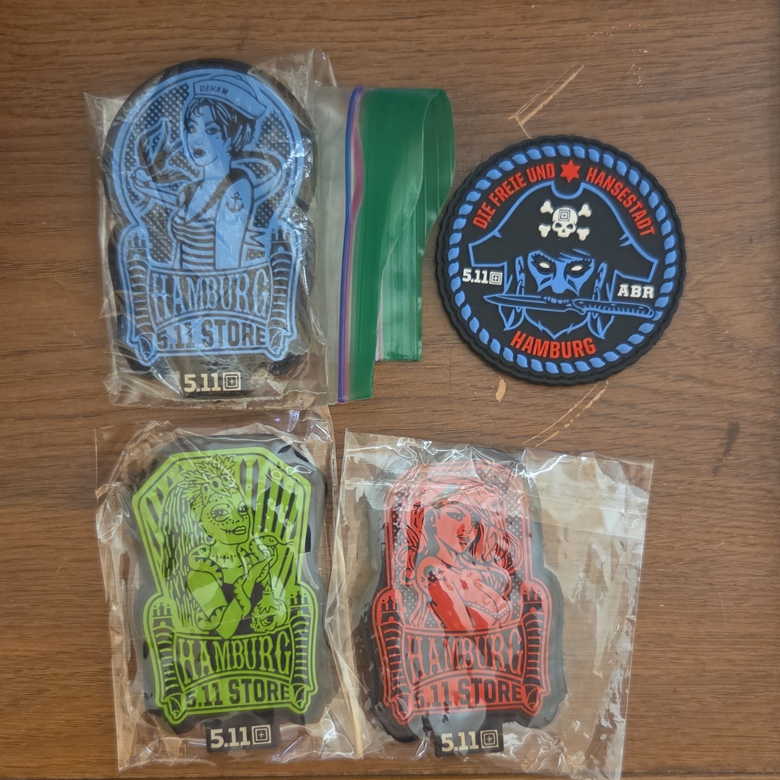 5.11 Tactical Hamburg Store Patches Lot Of 4