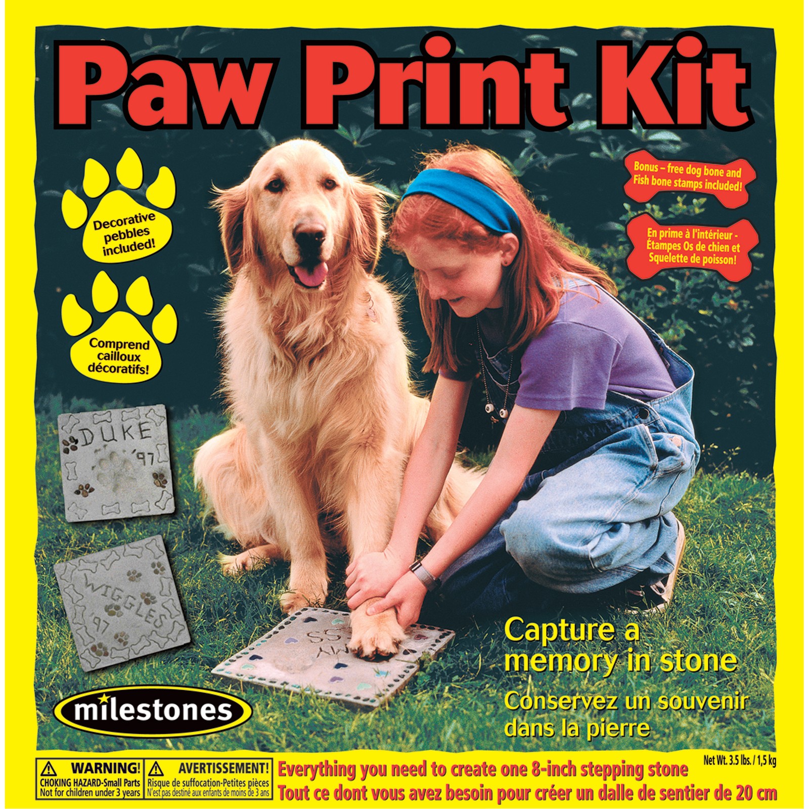 Midwest Products Co. Milestones Paw Print Kit MID90111234 Art Activity & Accys