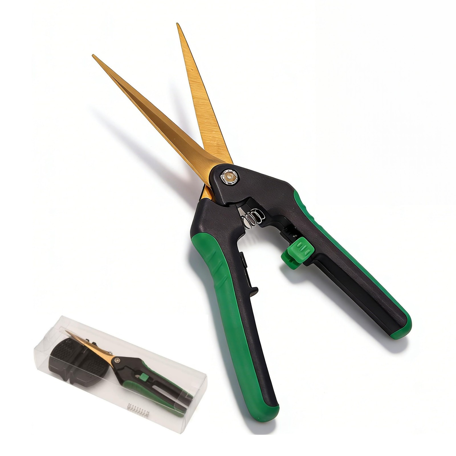 LDK 7.5 Inch Titanium Coating Gardening Scissors, Inch, Garden Shears Set