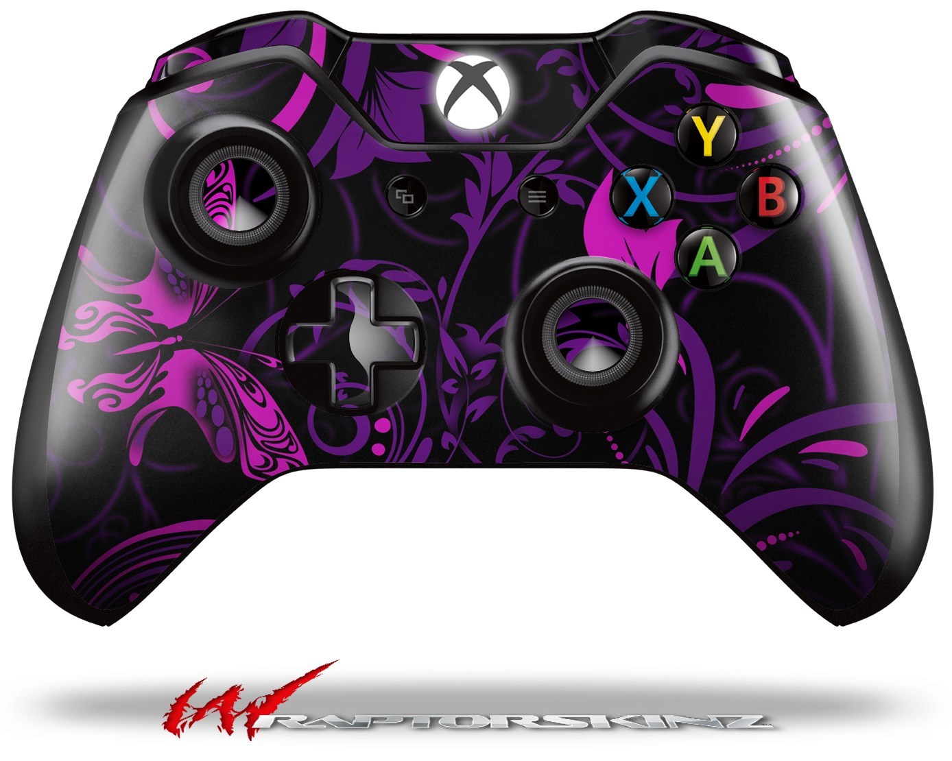 Twisted Garden Purple Hot Pink Skin for XBOX One Controller