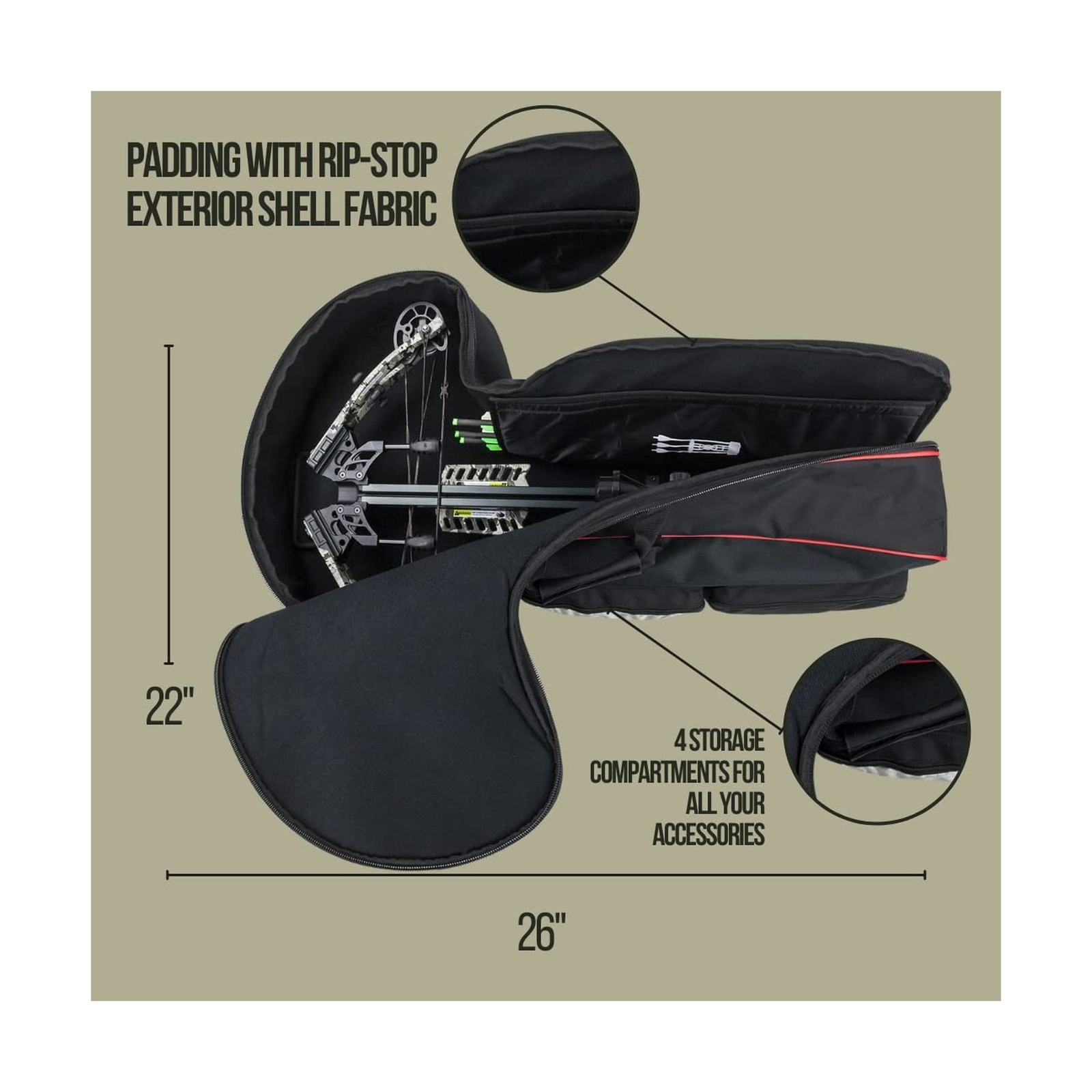 Killer Instinct Boss 405 FPS Crossbow Package with Backpack Case and Broadhea...