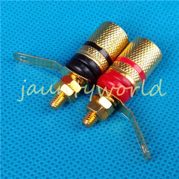 2PC Speaker Cable Banana Connector Amplifier Terminal Binding Posts
