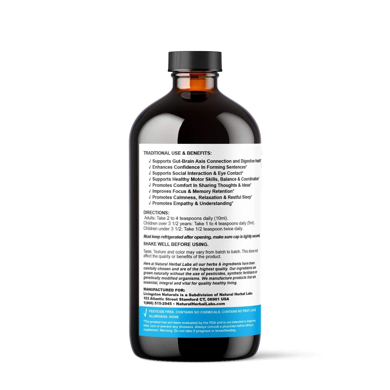 TRADITIONAL AUTISM & ADHD SUPPORT - NATURAL HERBAL LABS