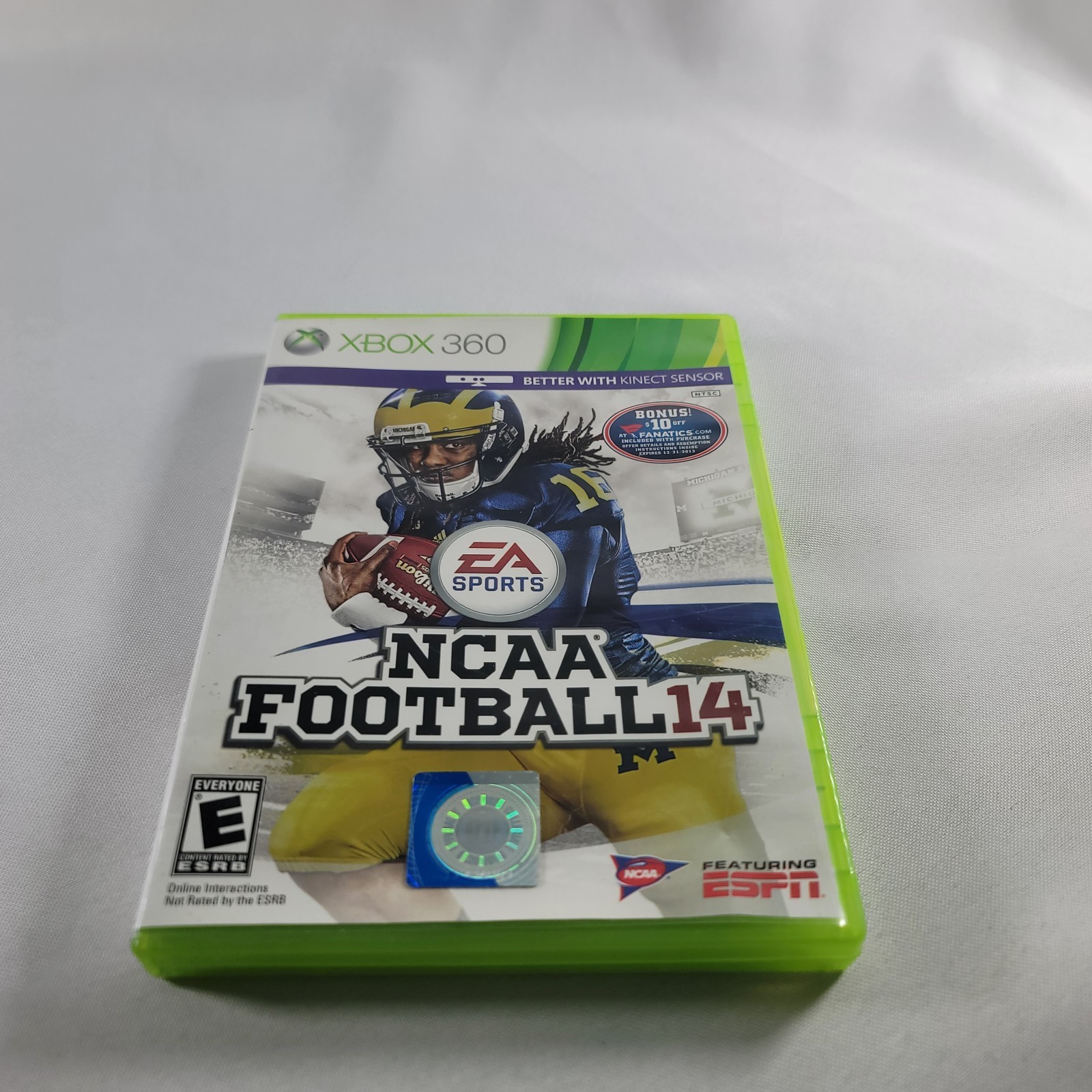 Xbox 360 NCAA Football 14 Case Replacement- Empty