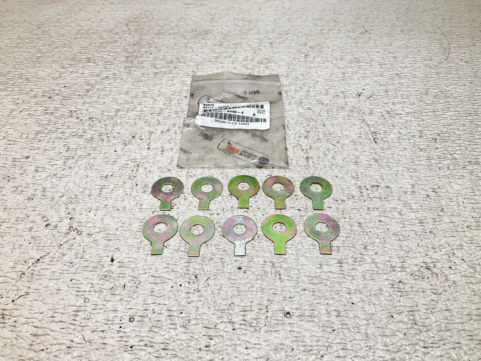 Daedong Kioti 04111-50080 Washer 0411150080 Bag of 10 New (TSC)