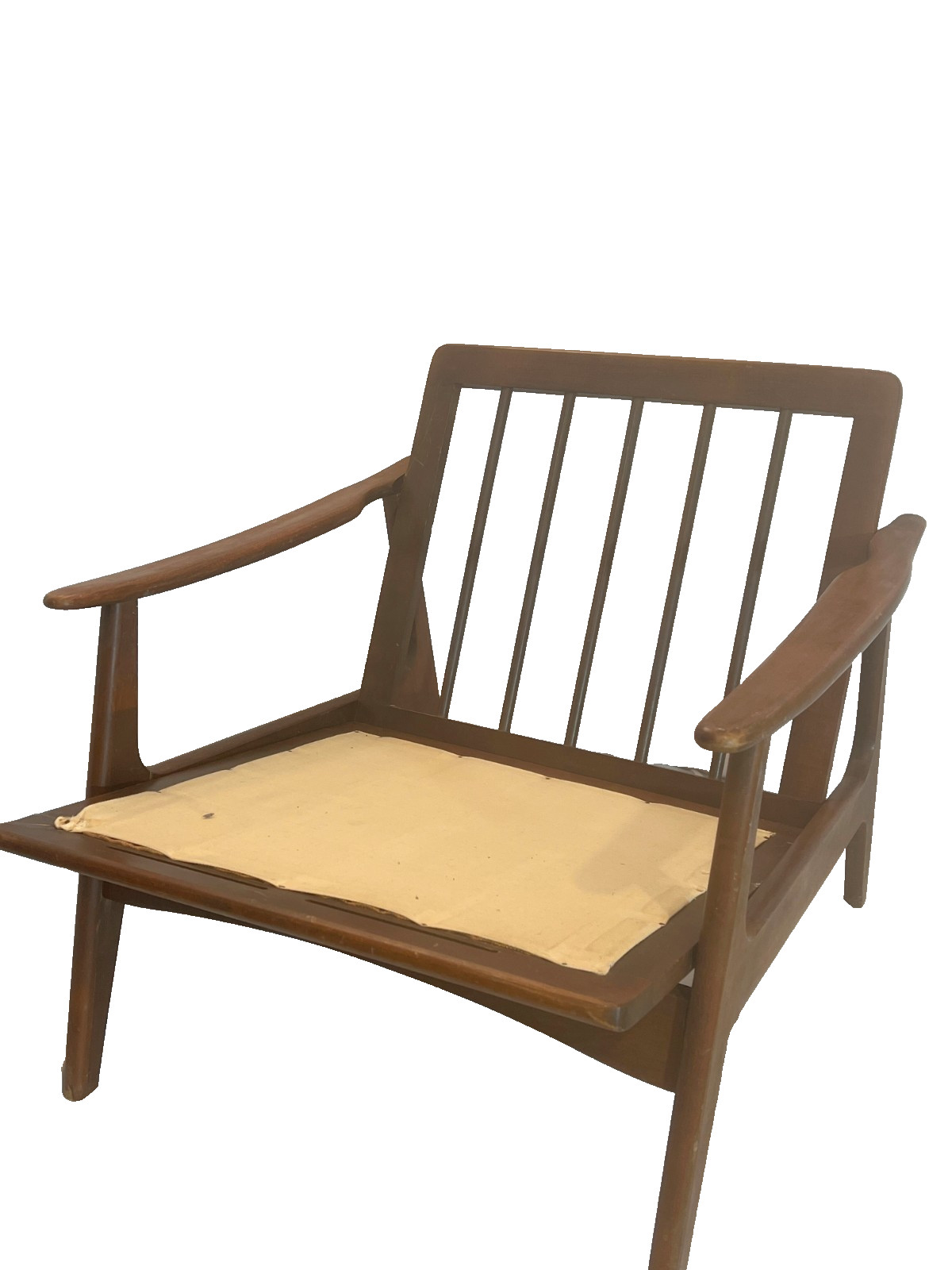 Mid-Century Modern Danish-Style Lounge Chair - Walnut, 1960s - Beautiful Shape