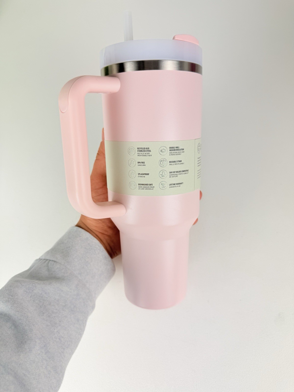 NEW AUTHENTIC Stanley Quencher 40 Oz Tumbler Bloom Light Pink - Brand New In Box