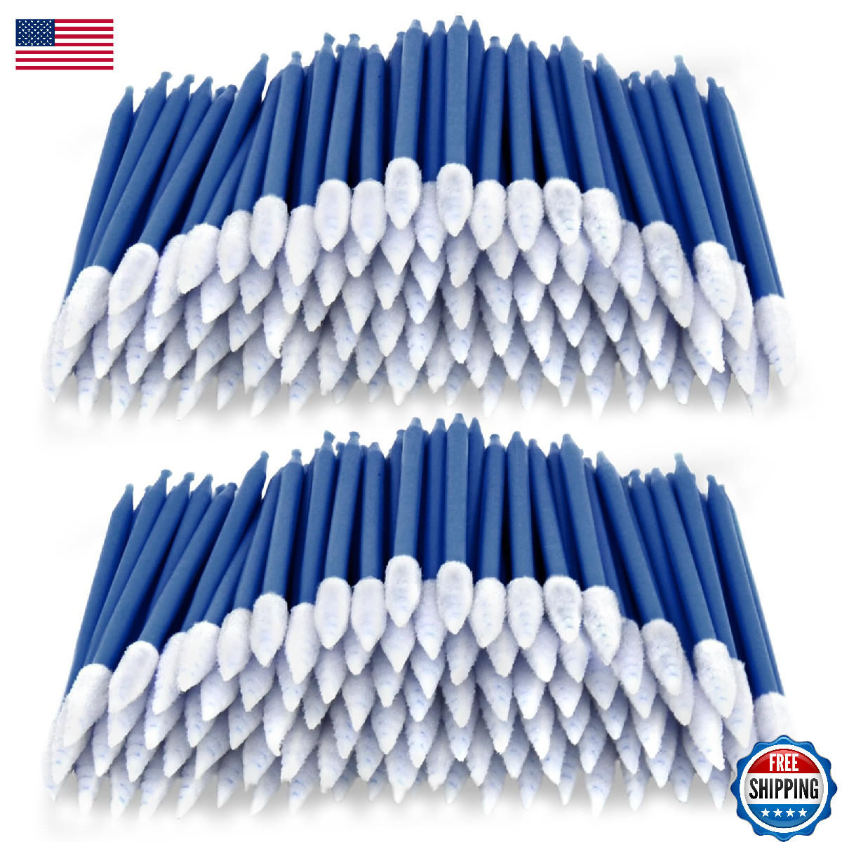 Wellgler's Electronics Cleaning swabs,Sponge tip Detail swabs, lint-Free Foam Sw