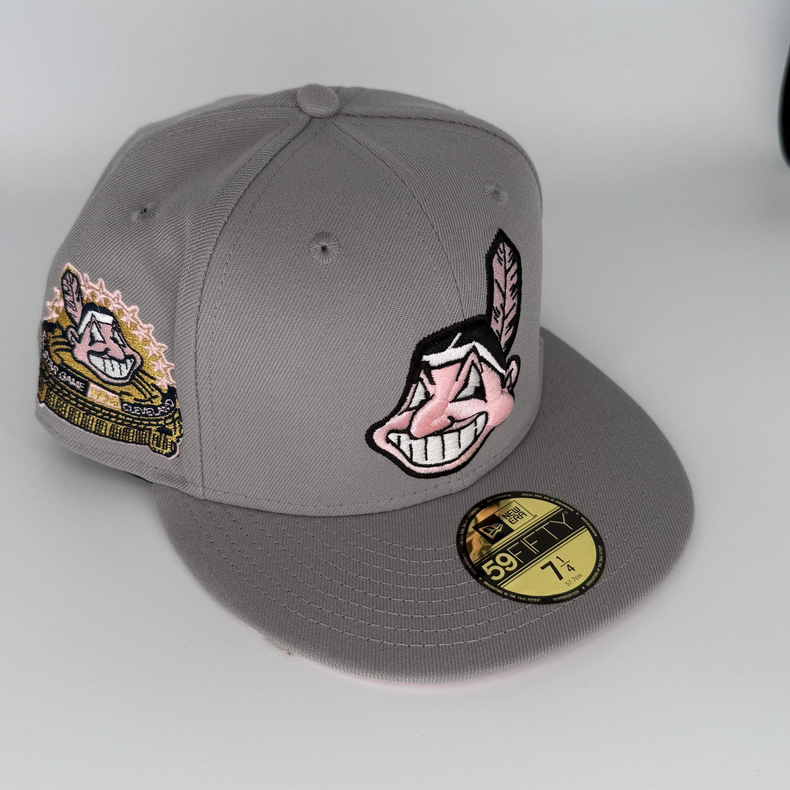 Gray Chief Wahoo Cleveland Indians 1954 All Star Game “Breast Cancer Awareness”