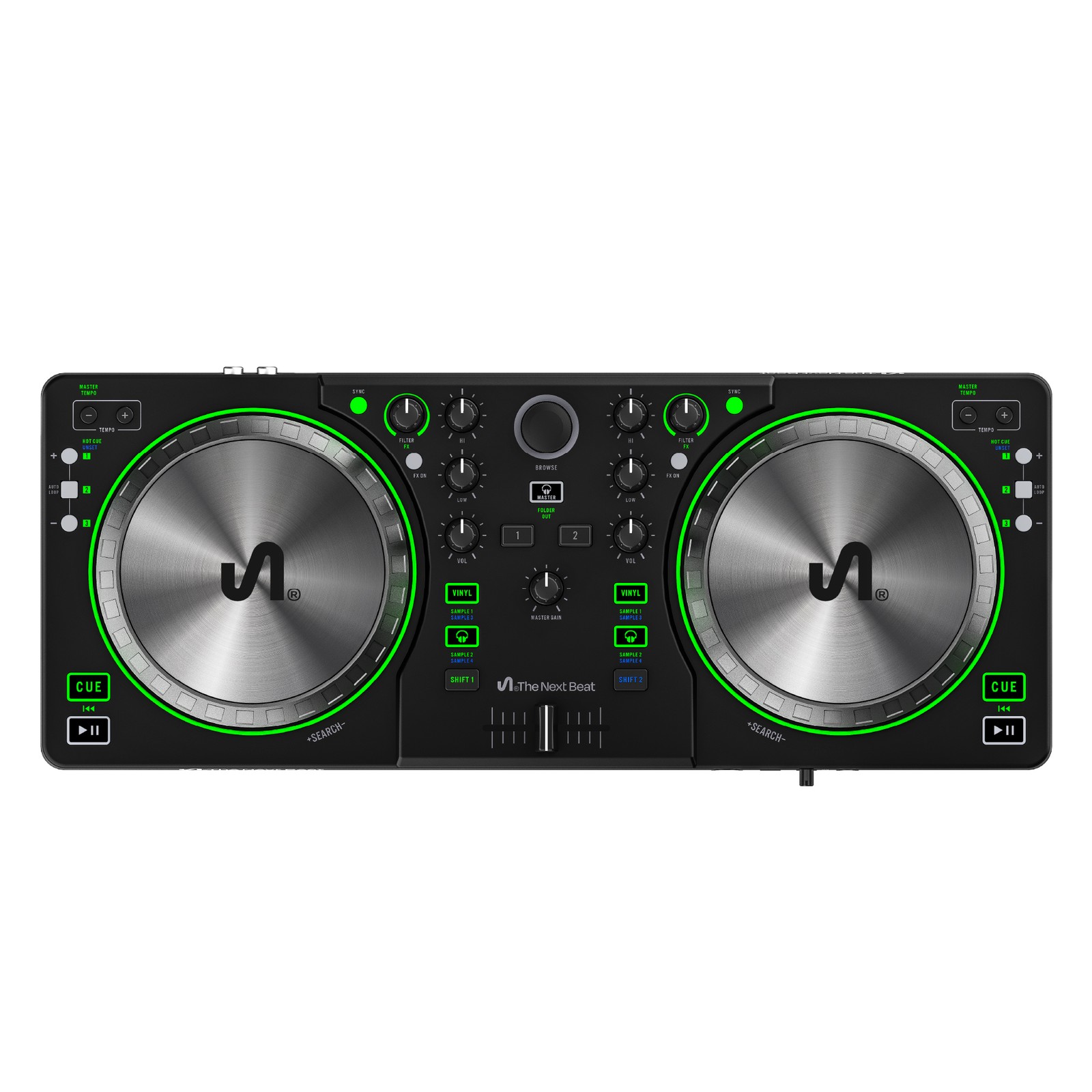 The Next Beat by Tiesto DJ Controller, DJ Control Deck with Audio Mixer (Used)