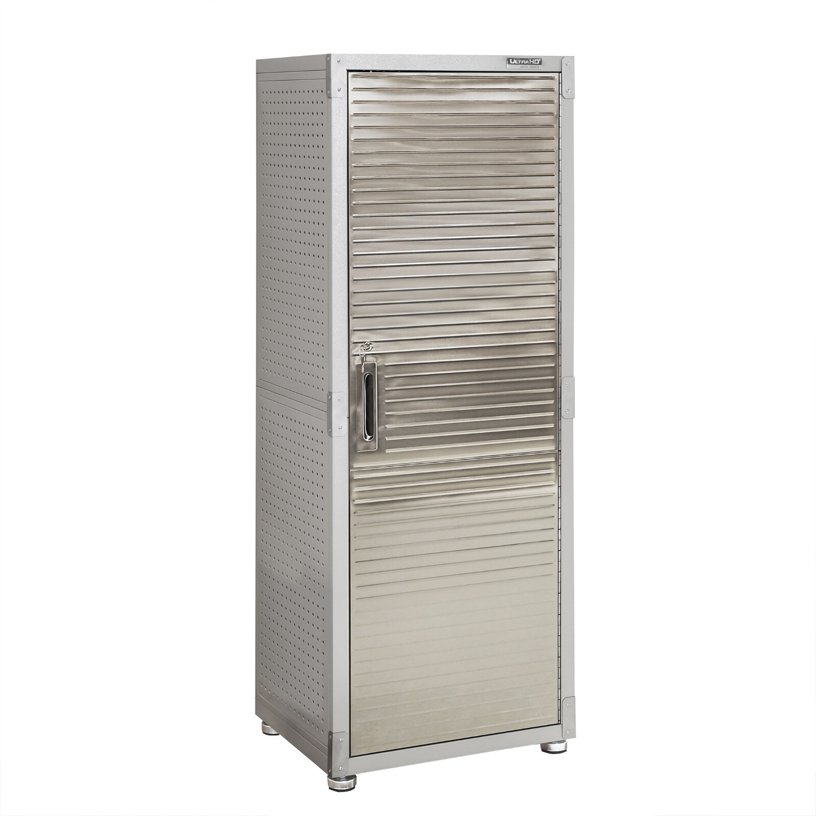 Seville Classics UltraHD Locker Cabinet, 24" W X 18" D X 66" H, Granite Gray