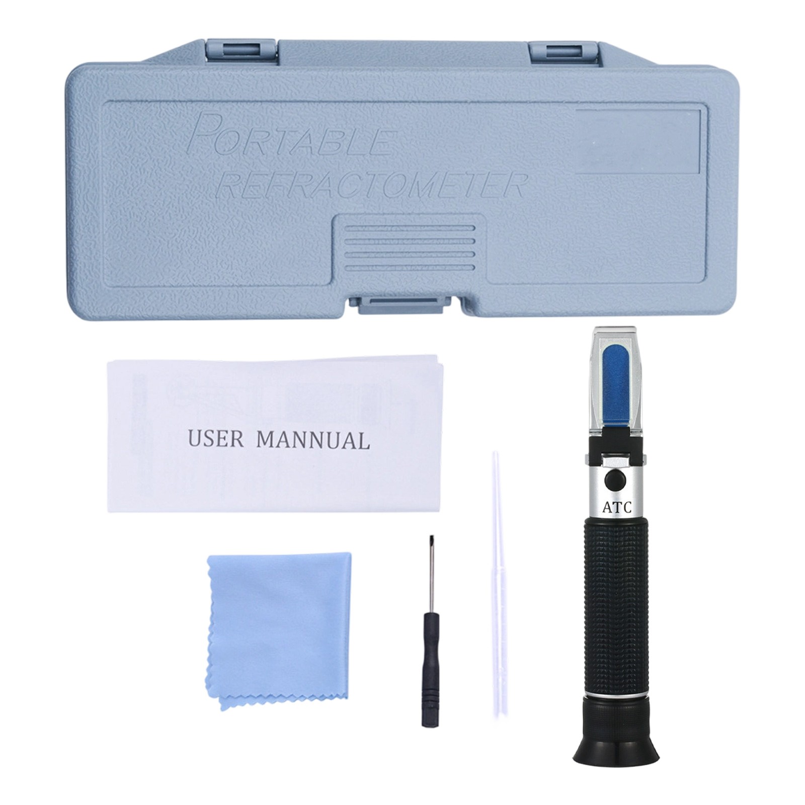 Handheld Refractometer, Alcohol Refractometer, Portable Refractometer 0-80%