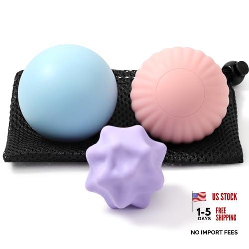 3 Pack Lacrosse Ball Set - Textured Massage Ball Set