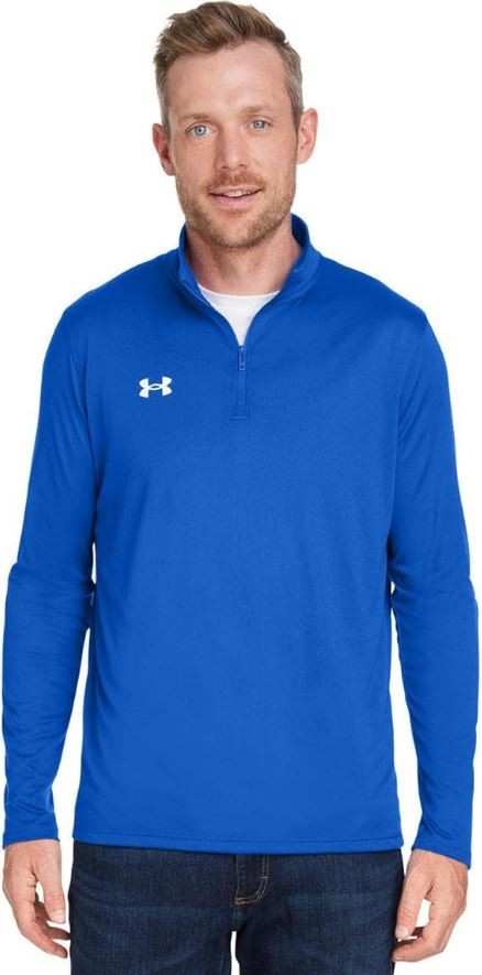 Under Armour Men's Team Tech 1/4 Zip Loose Long Sleeve Shirt, Royal Blue,