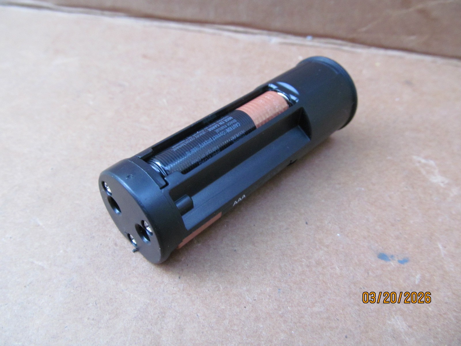Genuine battery holder w/ 3 AAA batteries for Duracell 1500-Lumen LED flashlight