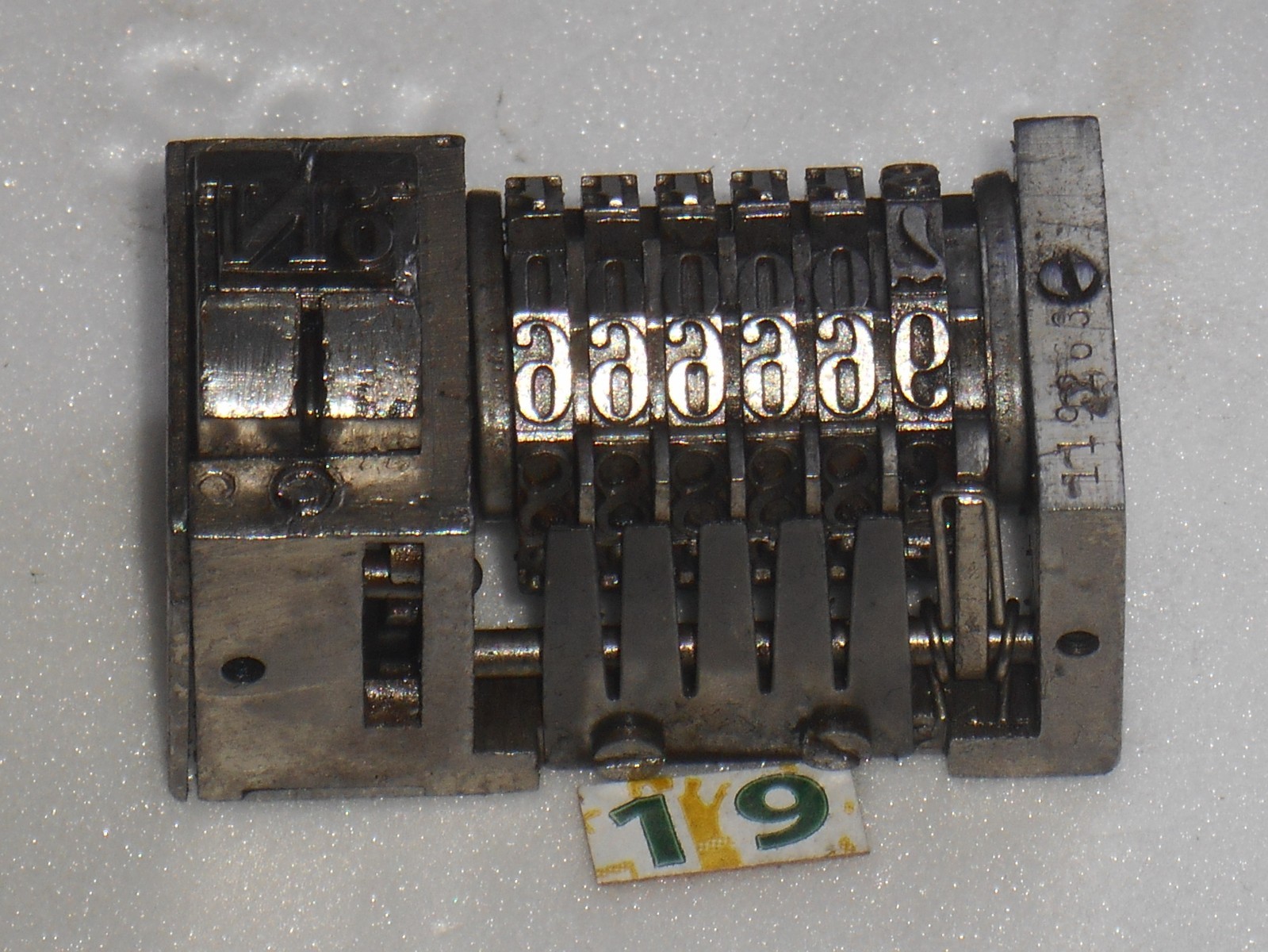 WETTER | letterpress numbering machine | 19
