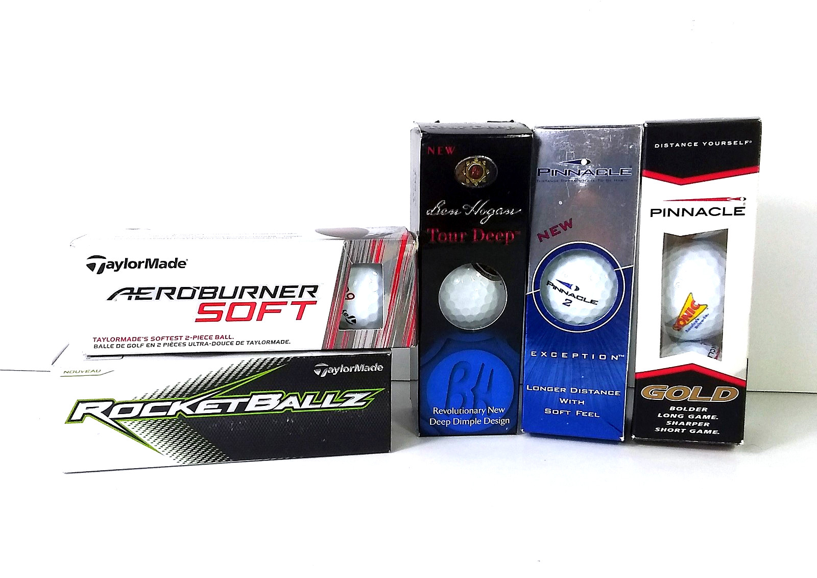 Golf Balls - Ben Hogan Tour Deep TaylorMade Pinnacle Mixed Total 15 Balls NEW