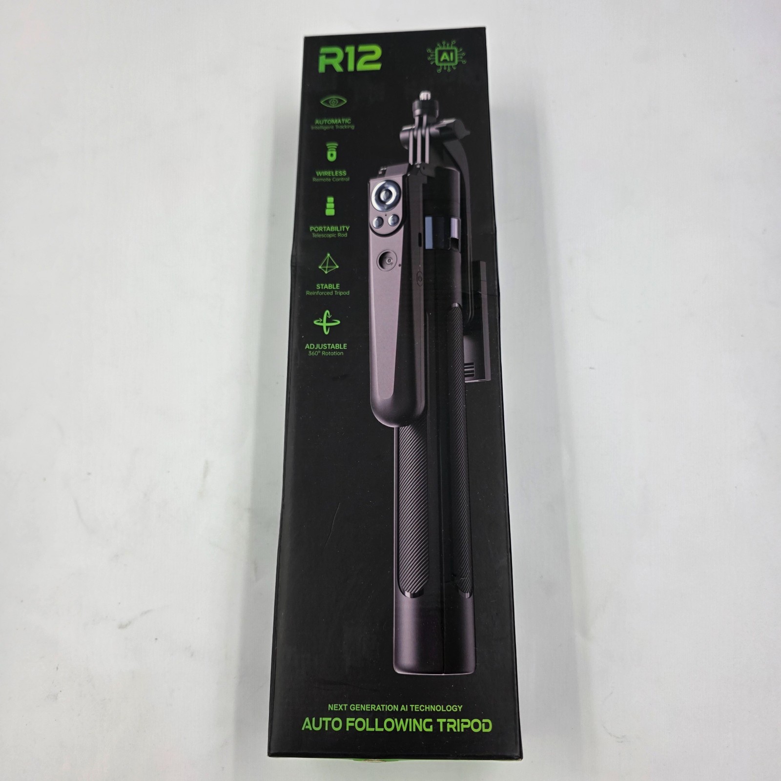 New AI R12 Auto following Tripod with Wireless Remote