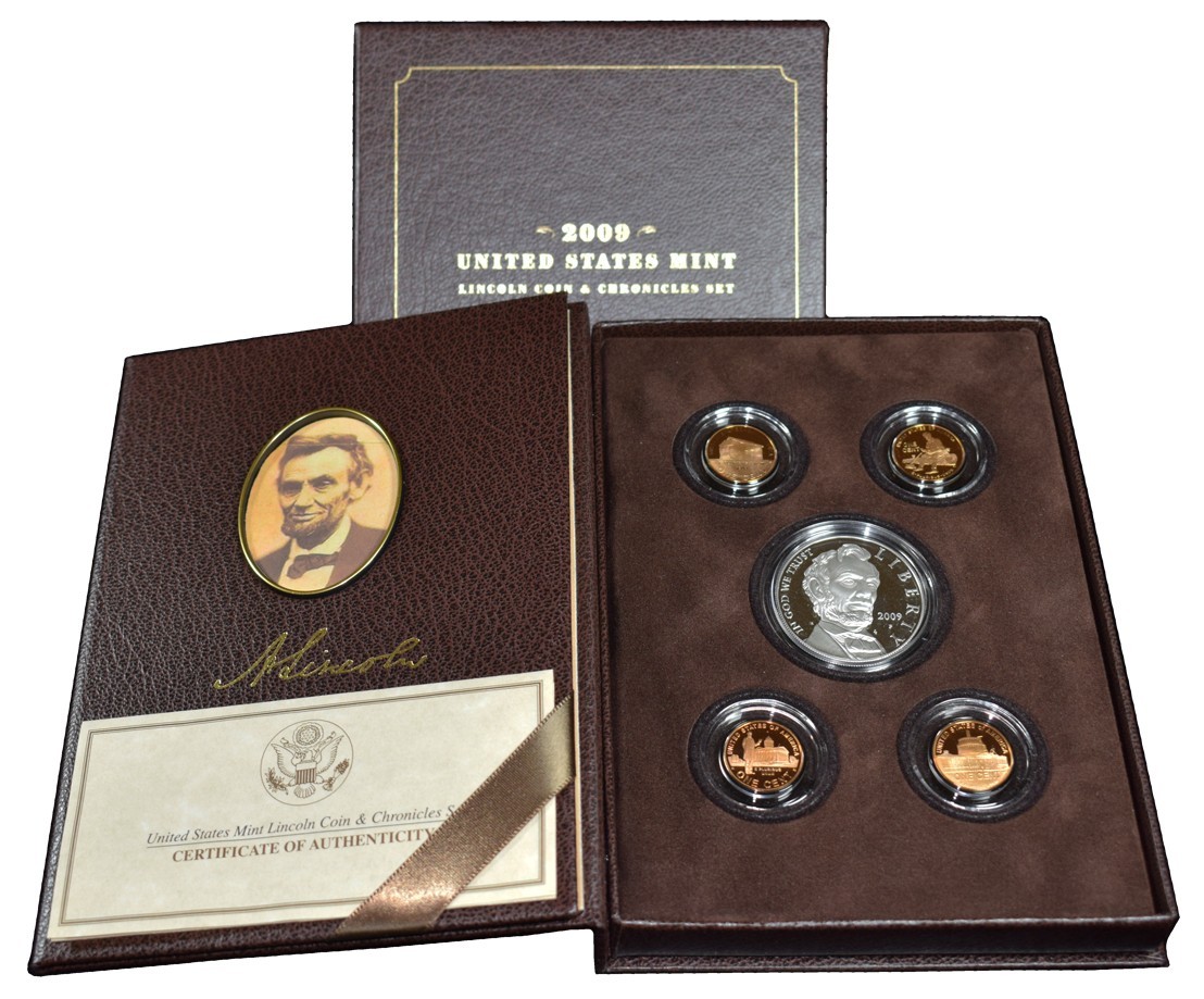 2009 United States Mint Lincoln Coin and Chronicles Set